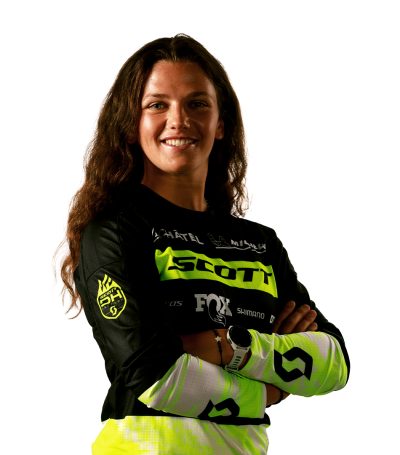 Vicky Clavel professional downhill mountain bike rider