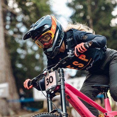 Kira Zamora Novales professional downhill mountain bike rider